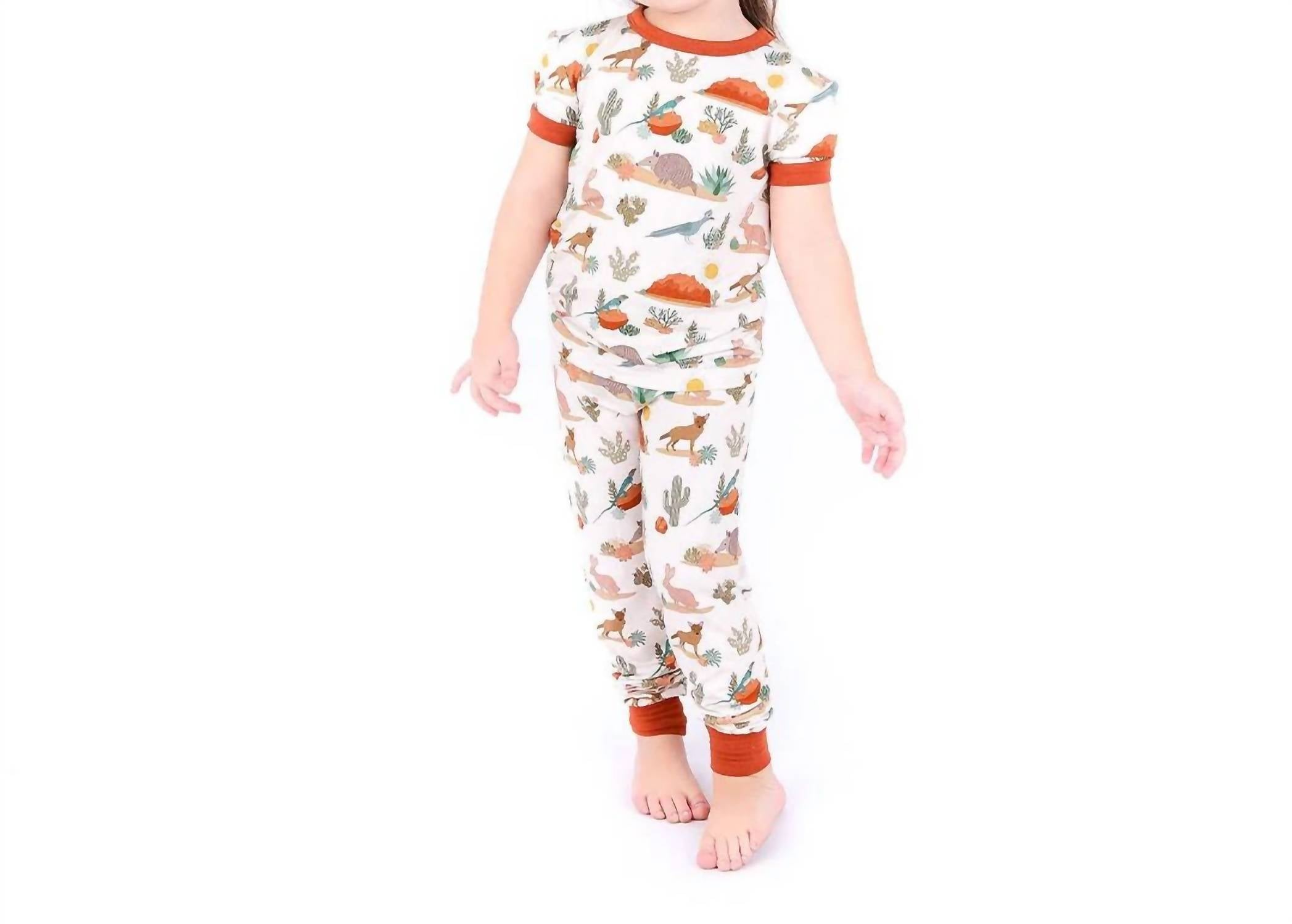 Emerson And Friends - Kids' Desert Friends Short Sleeve Loungewear Set