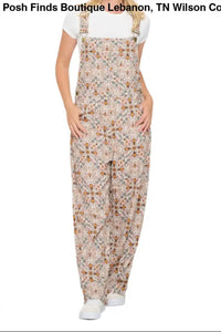 Sm Wardrobe - Women's Bee Floral Print Overall