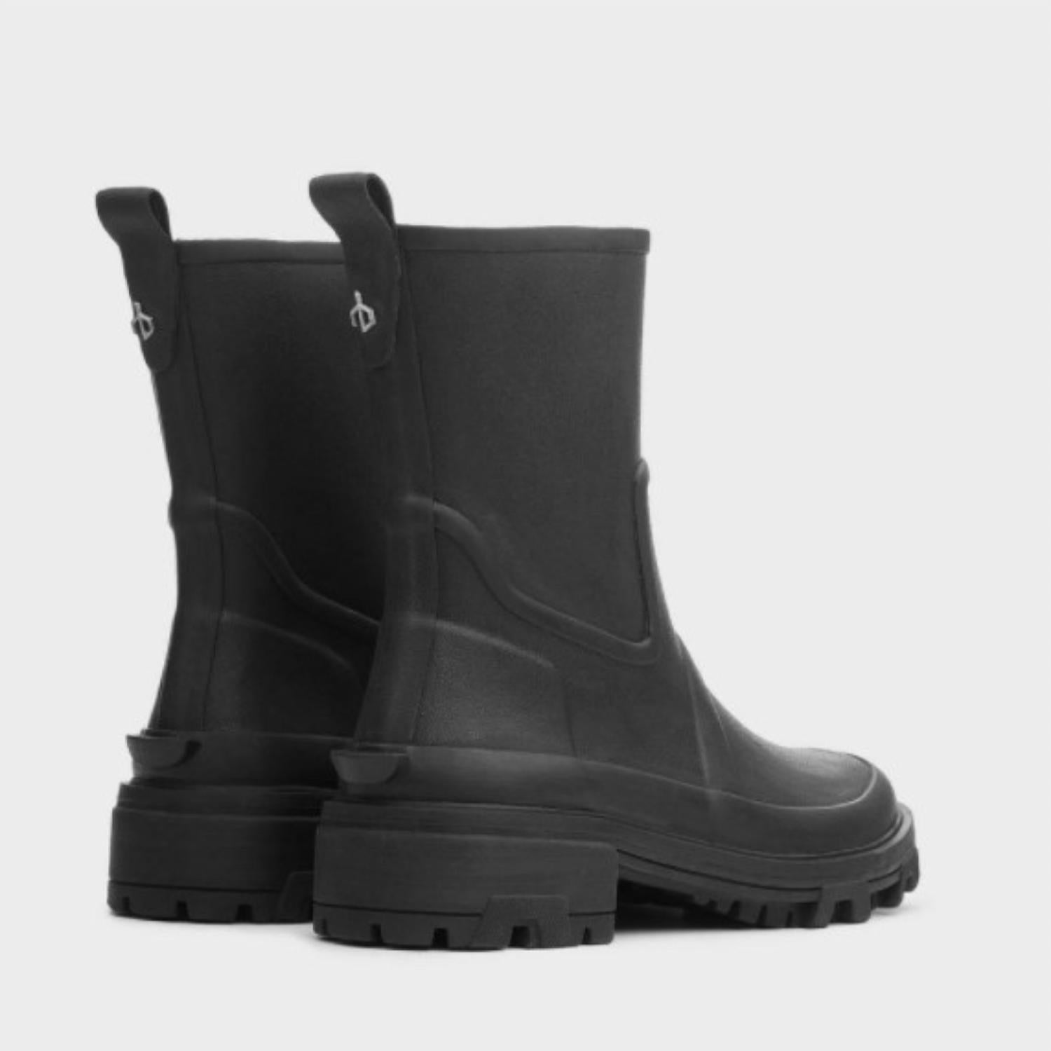Rag & Bone Women's Shiloh Combat Rain Boot in black - women's shoe - alternate view