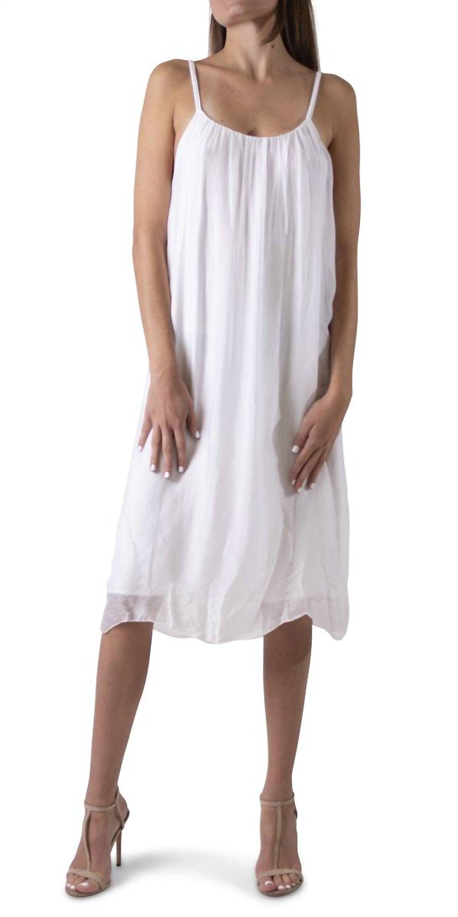 GIGI MODA Jappy Silk Dress in white - women's dress