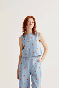 Compania Fantastica - Heart Print Top