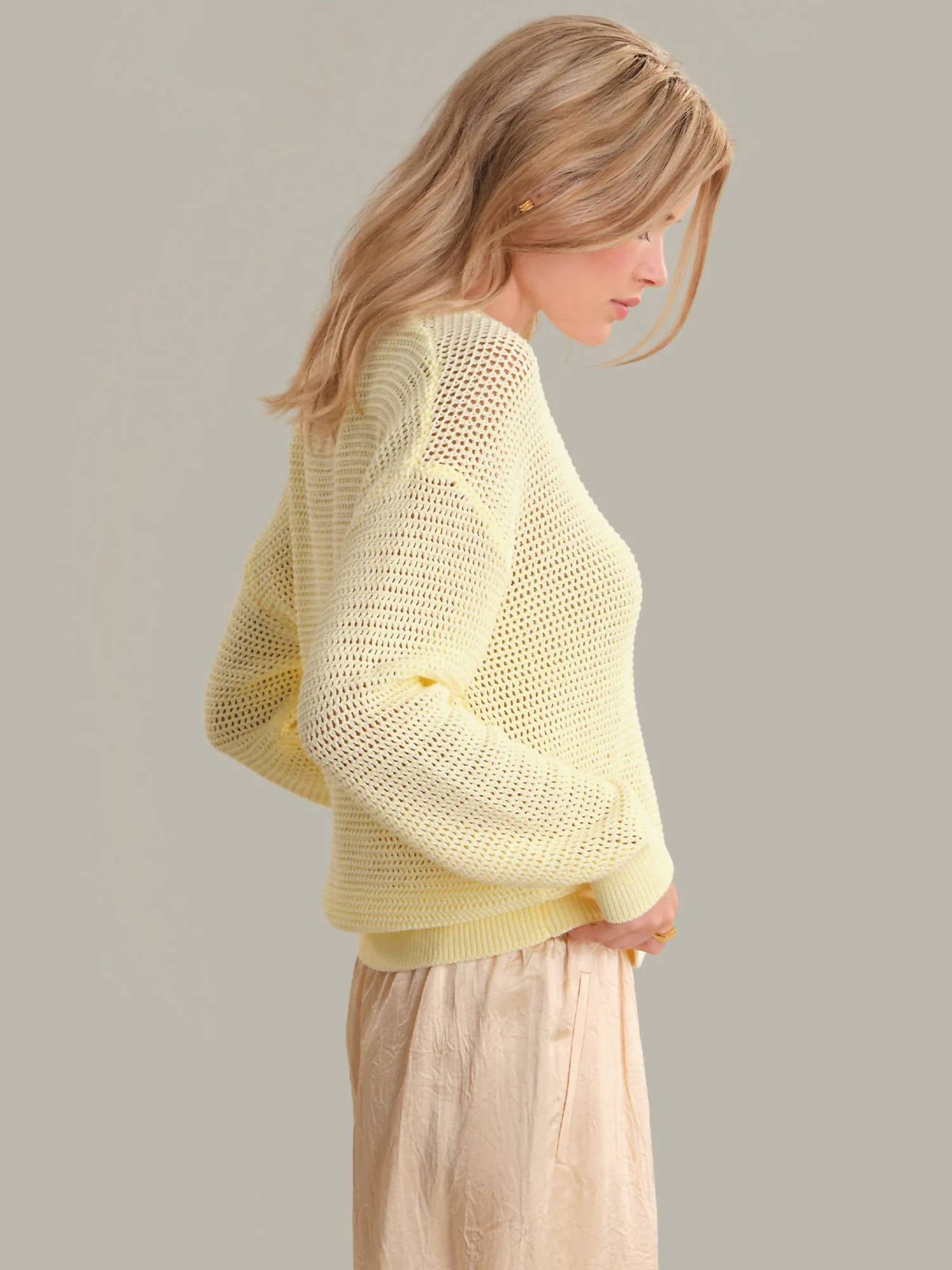 525 America - Iris Cotton Open Stitch Sweater
