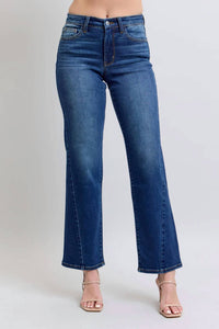 Judy Blue - Mid Rise Side Seam Detail Straight Jeans