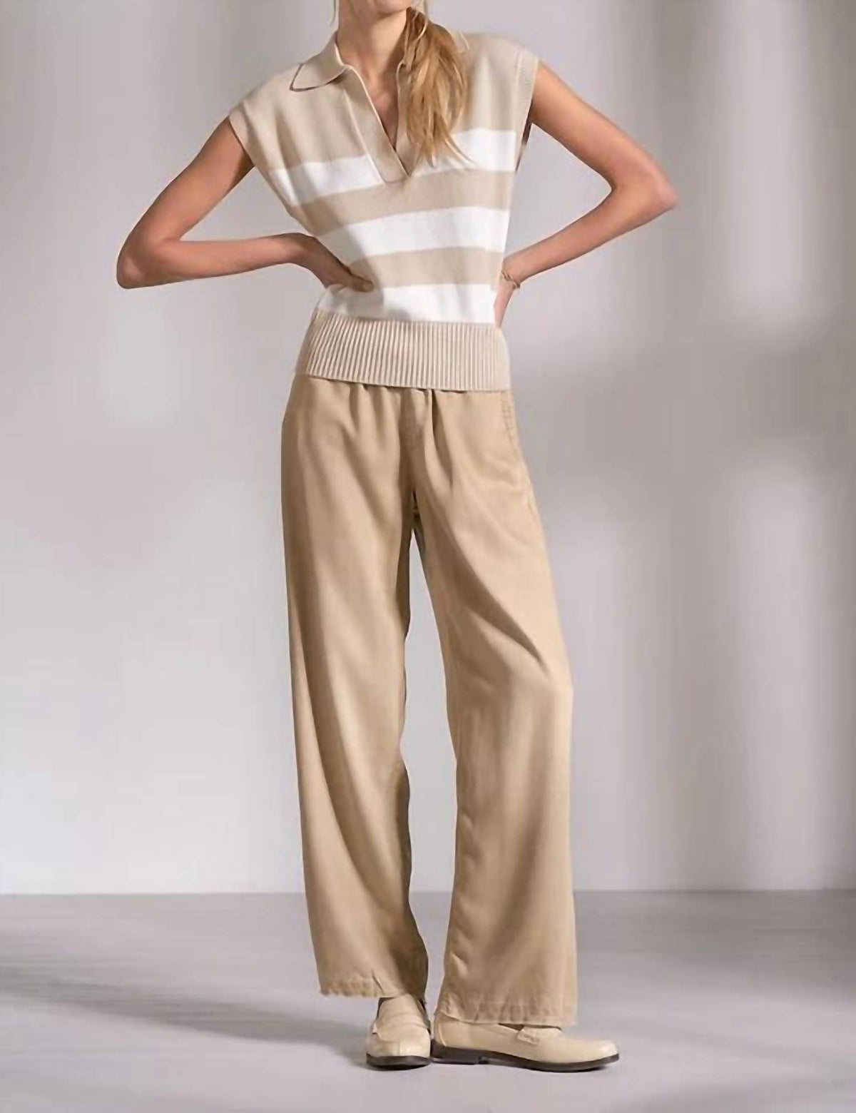 Elan - Collard Knit Top