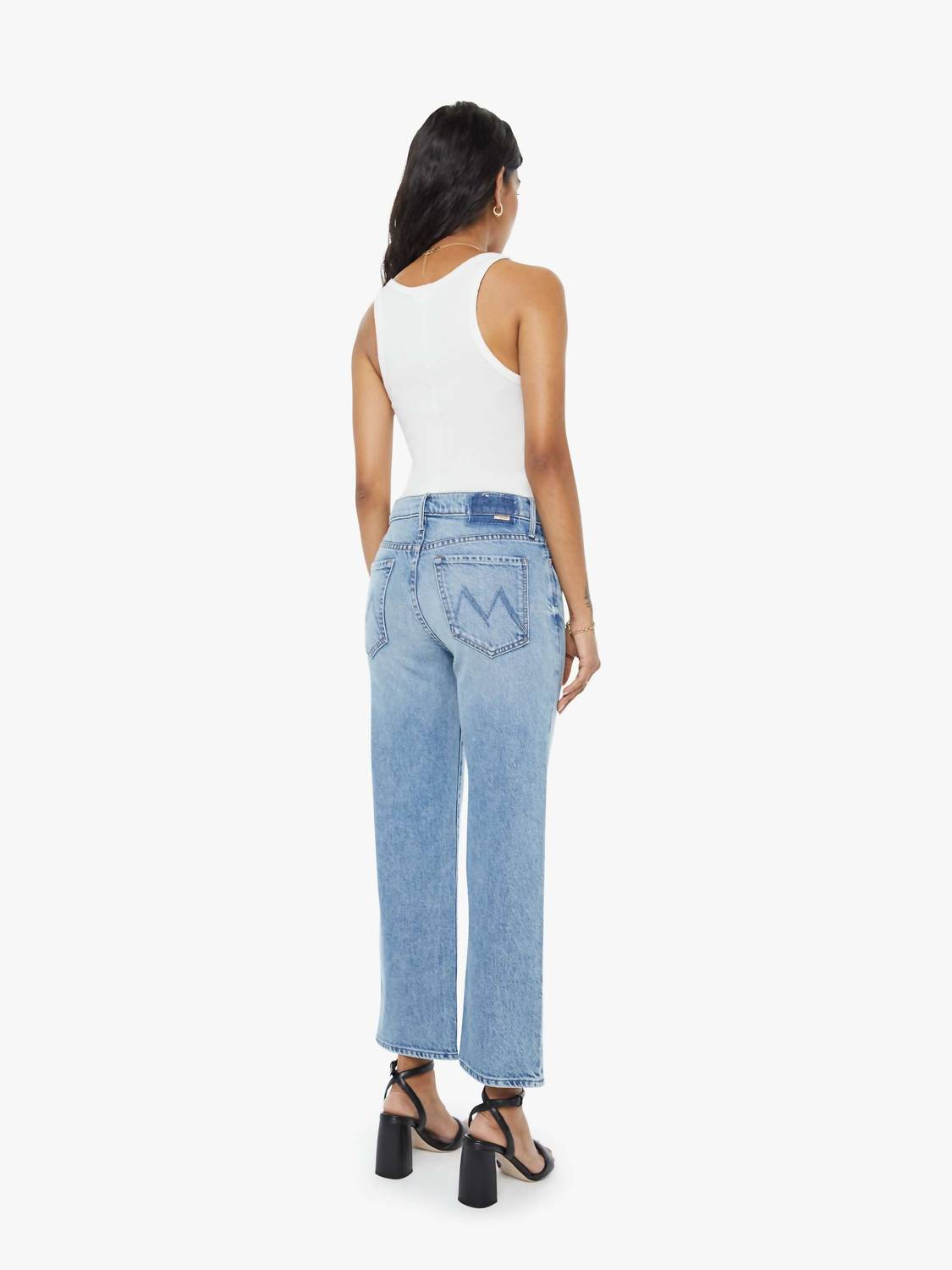 Mother - Lil Kick It Ankle High Rise Straight Leg Jeans