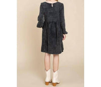 Lime N Chili - Front Pintuck Cotton Midi Dress