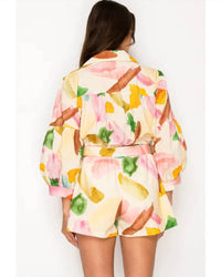 Meet Me In Santorini - Nympha Bloom Romper