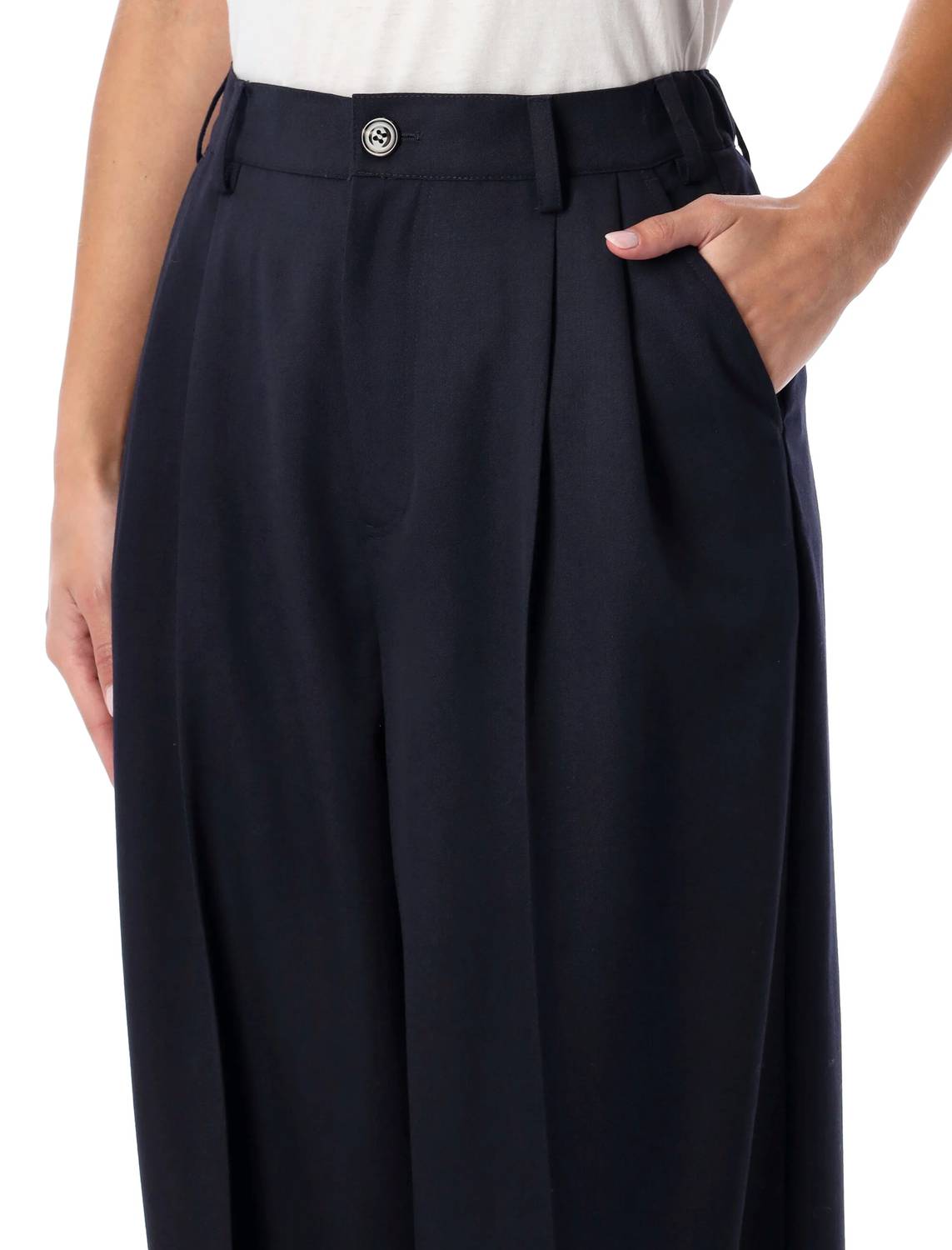 soeur FREJUS PANTS in blue nuit - women's pants - alternate view