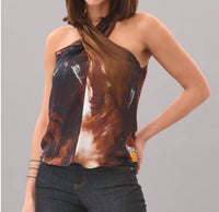 Lola & Sophie - Stormy Criss Cross Halter Top