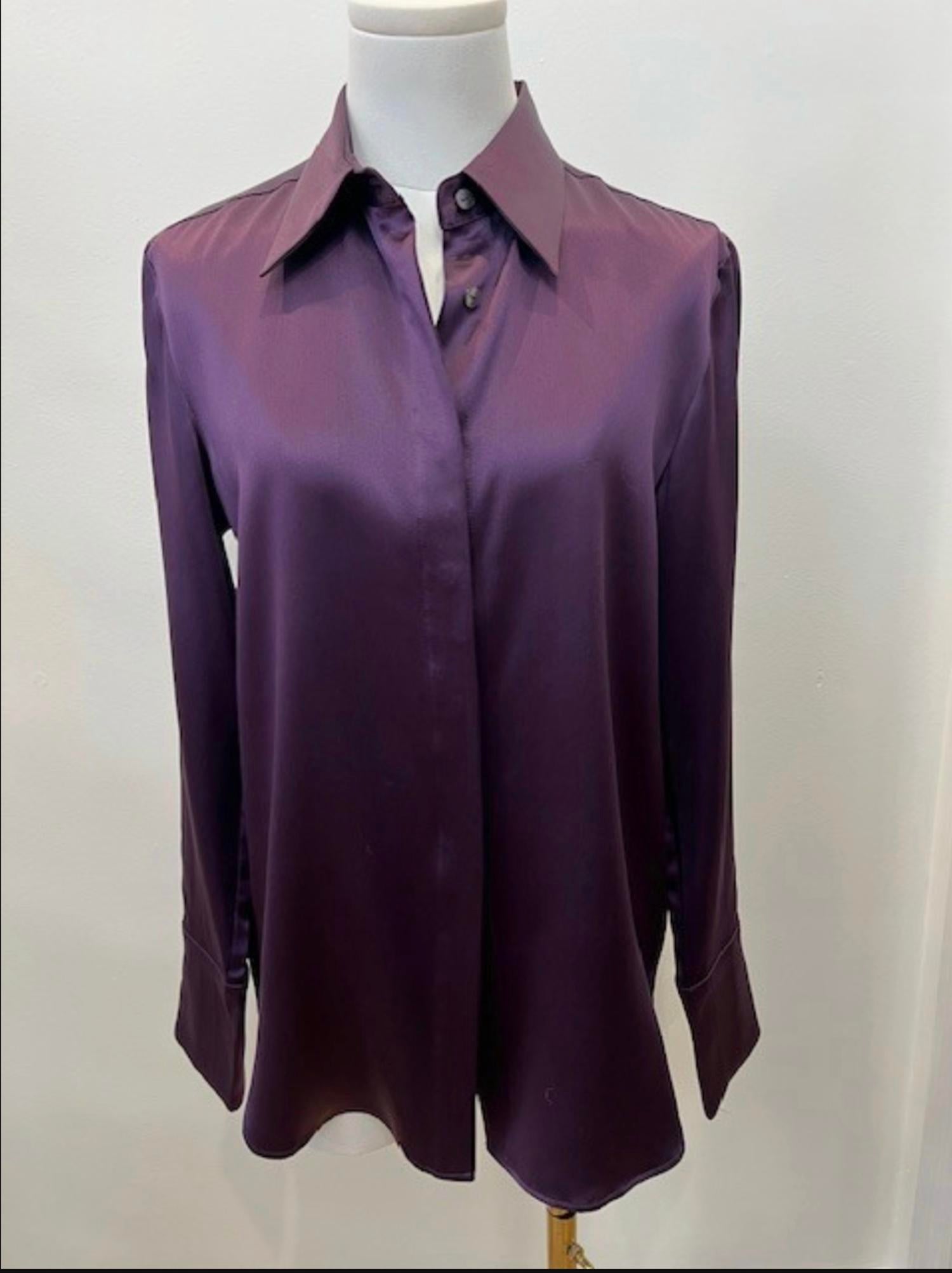 DiOMi Women's Long Sleeve Blouse in berry 1 - women's shirt
