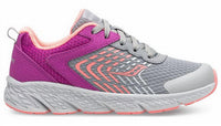 SAUCONY Kid's Wind Sneakers in purple grey - kids' sneaker - alternate view