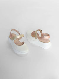 Wonders - Women's Comb Leather Platform Shoes