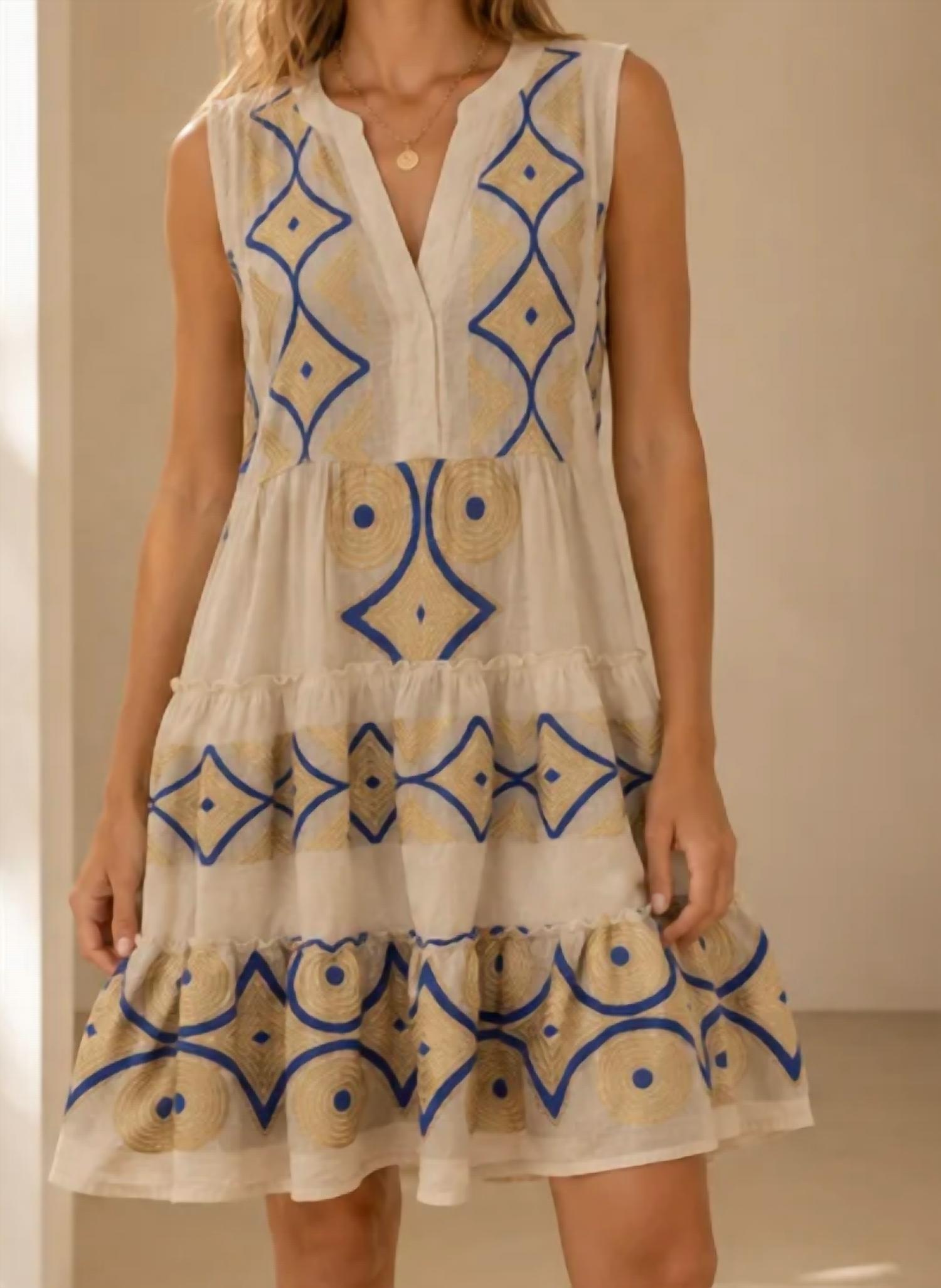 Mystery Resort - Seabreeze Embroidered Mini Dress