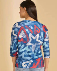 Fdj - Short Sleeve Round Neck Top