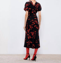 Victoria Beckham - Gathered Waist Midi Dress