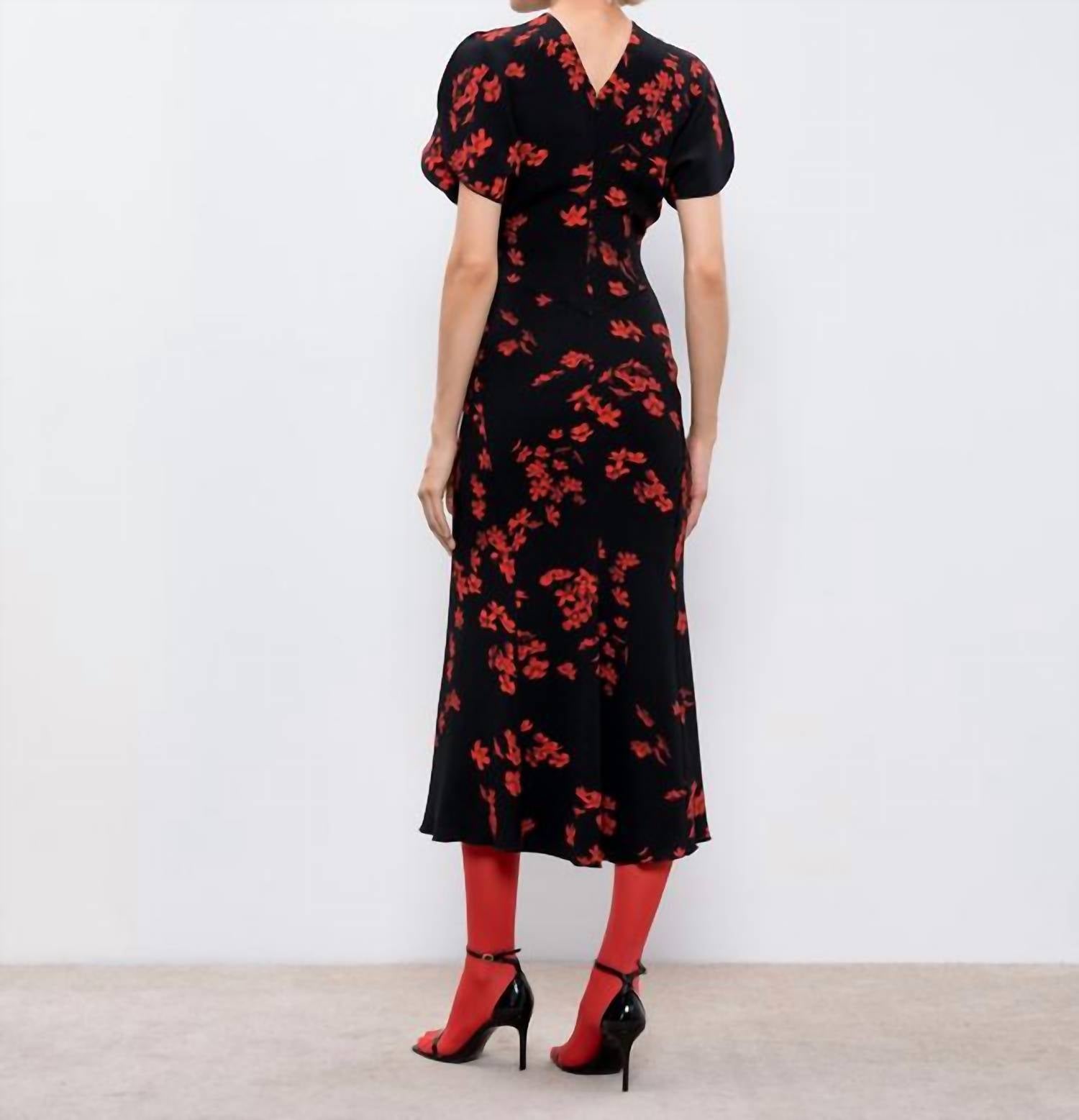 Victoria Beckham - Gathered Waist Midi Dress
