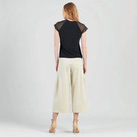 Clara Sunwoo - Mesh Cap Sleeve Top