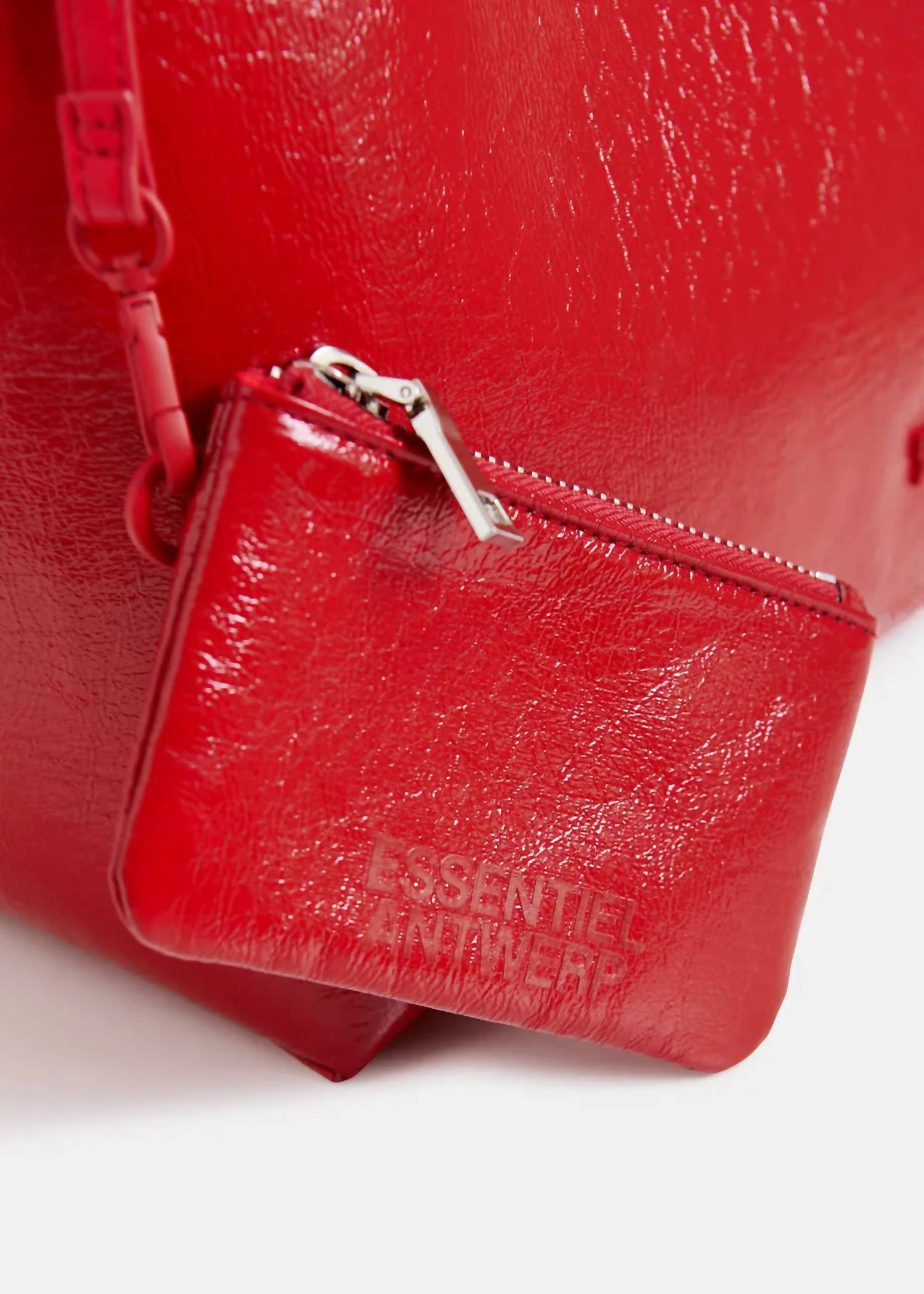 Essentiel Antwerp - Women's Faux Patent-leather Shopper Bag