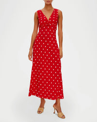 Rails Terena Sleeveless Midi Dress in rossa - women's dress - alternate view