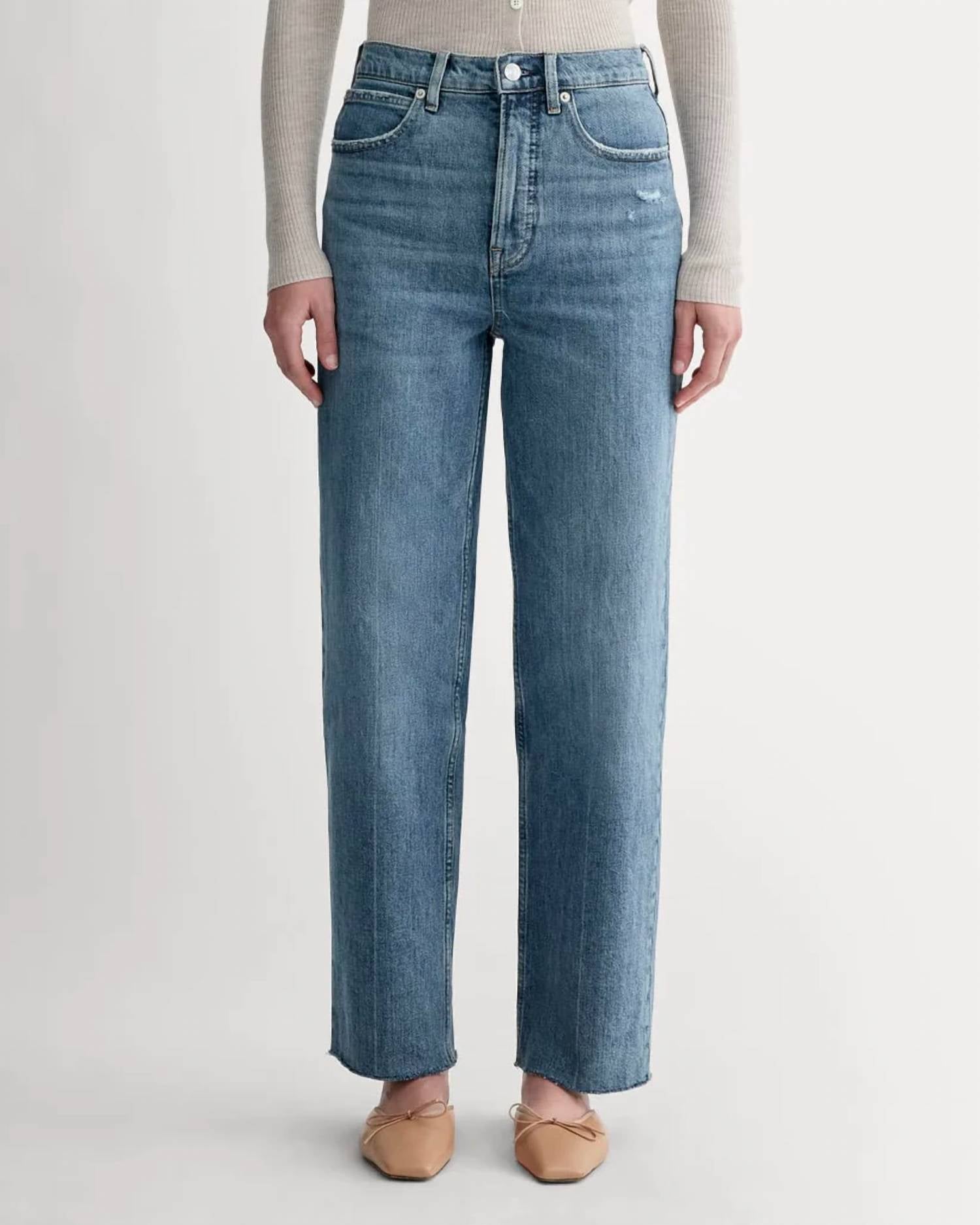 Everlane - Way High Rise Straight Leg Jean - Long