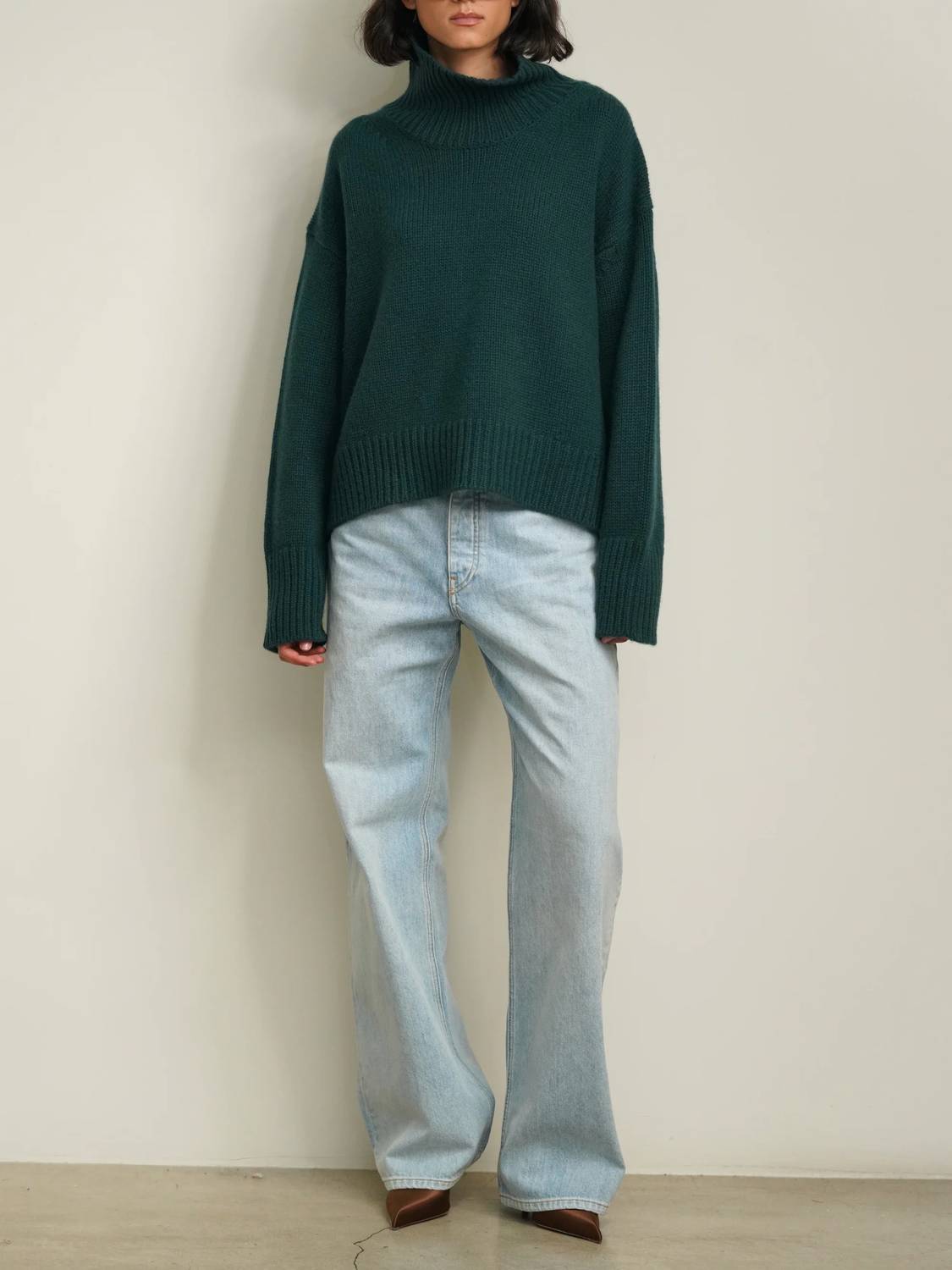 Sablyn - Scarlett Mock Neck Drop Shoulder Sweater
