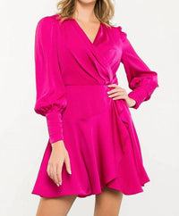 Thml - Women's Long Sleeve Flutter Dress