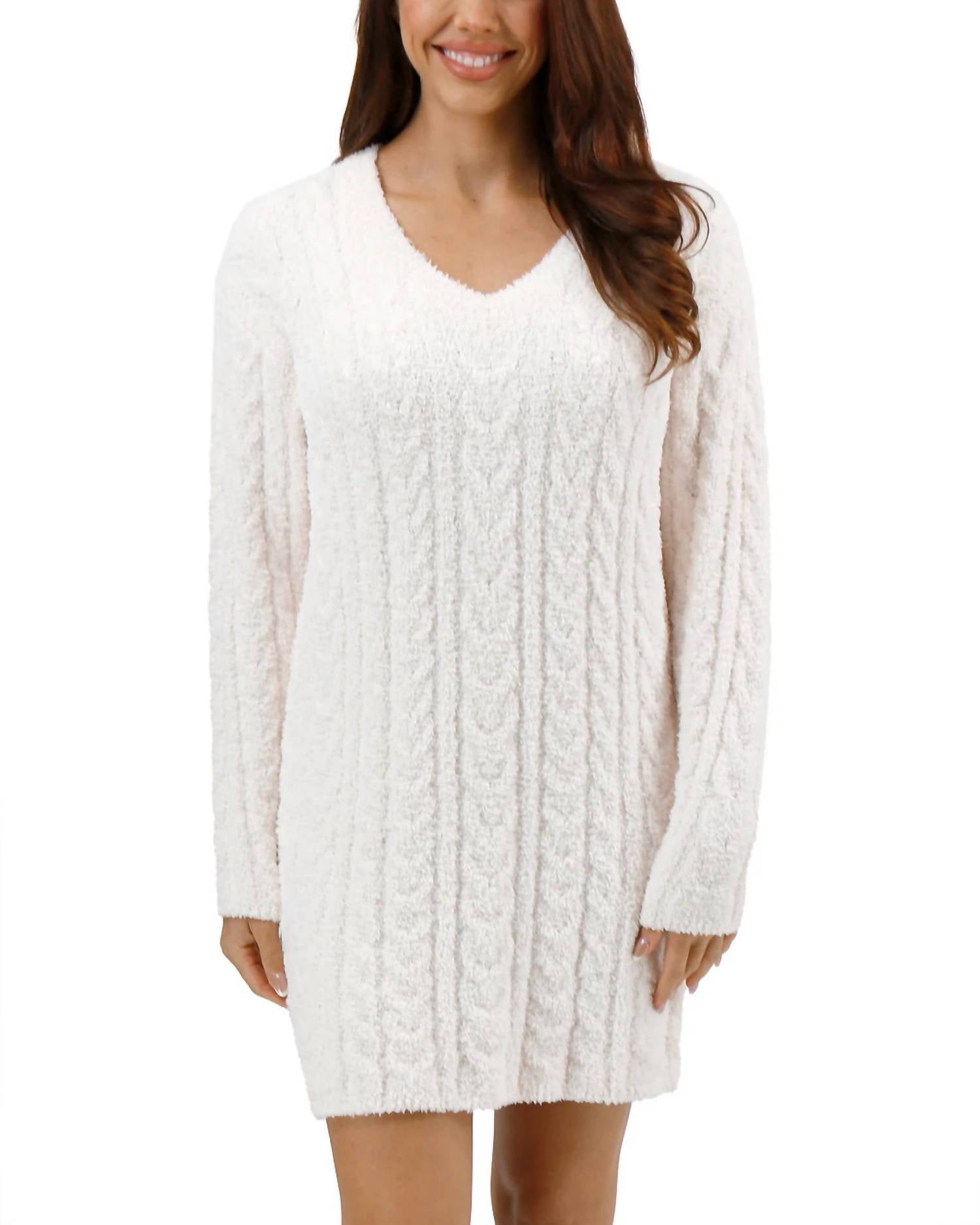 Grace And Lace - Cloud Cabled Sweater Dress