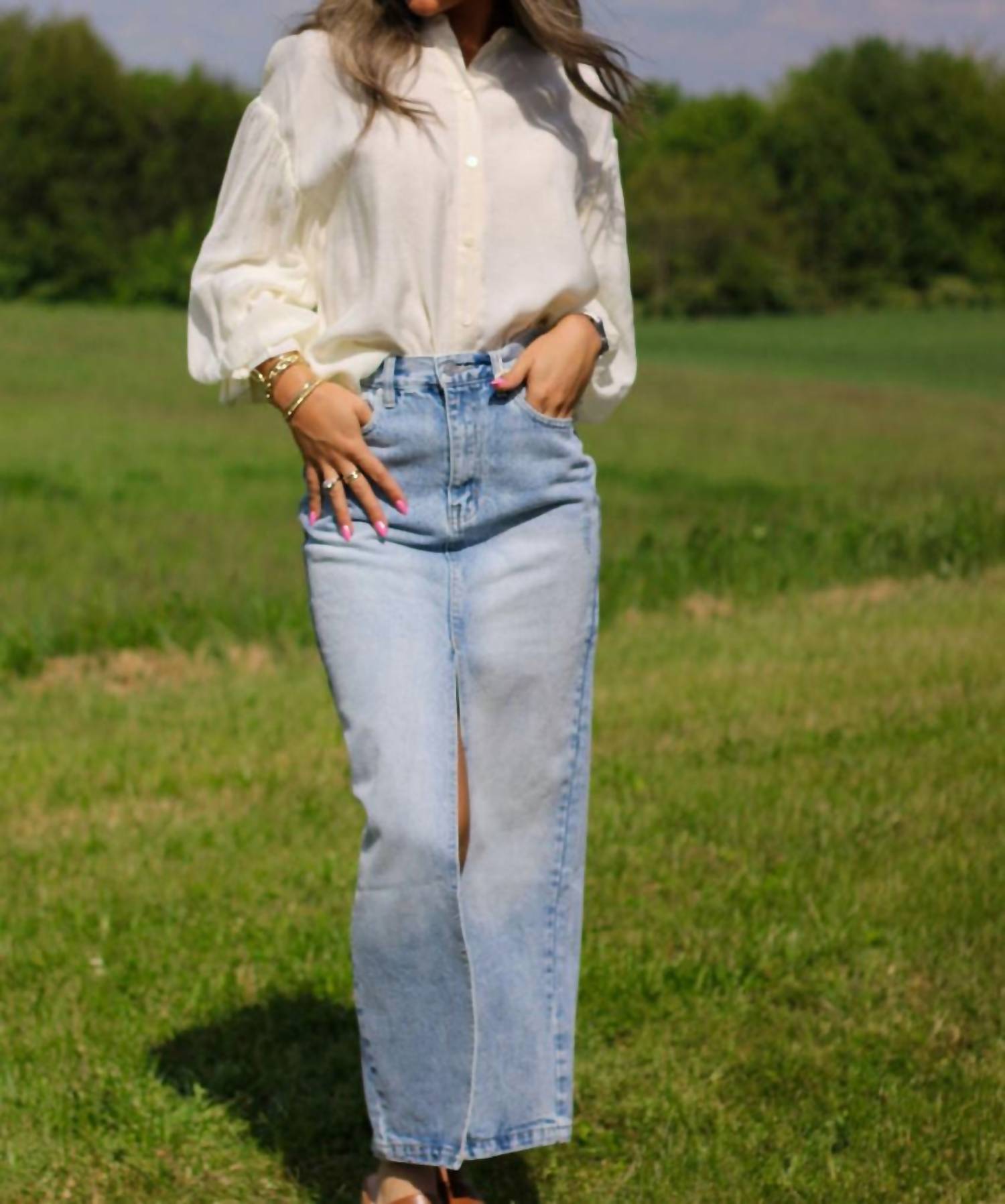 Kancan - Ready For Rodeo Midi Skirt
