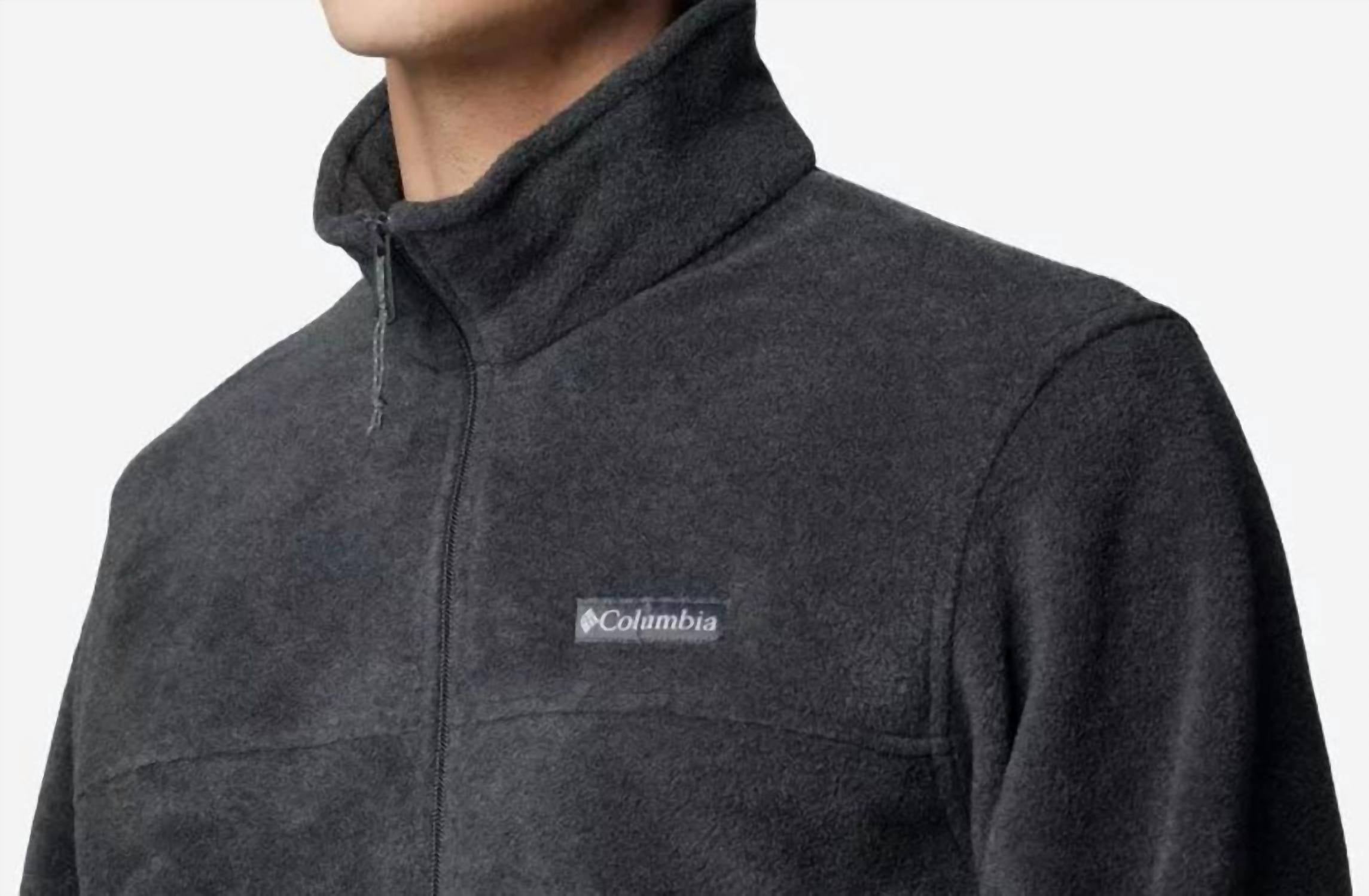 Columbia Steens Mountain™ Full Zip 2.0 Top in charcoal heatherby - men's jacket - alternate view