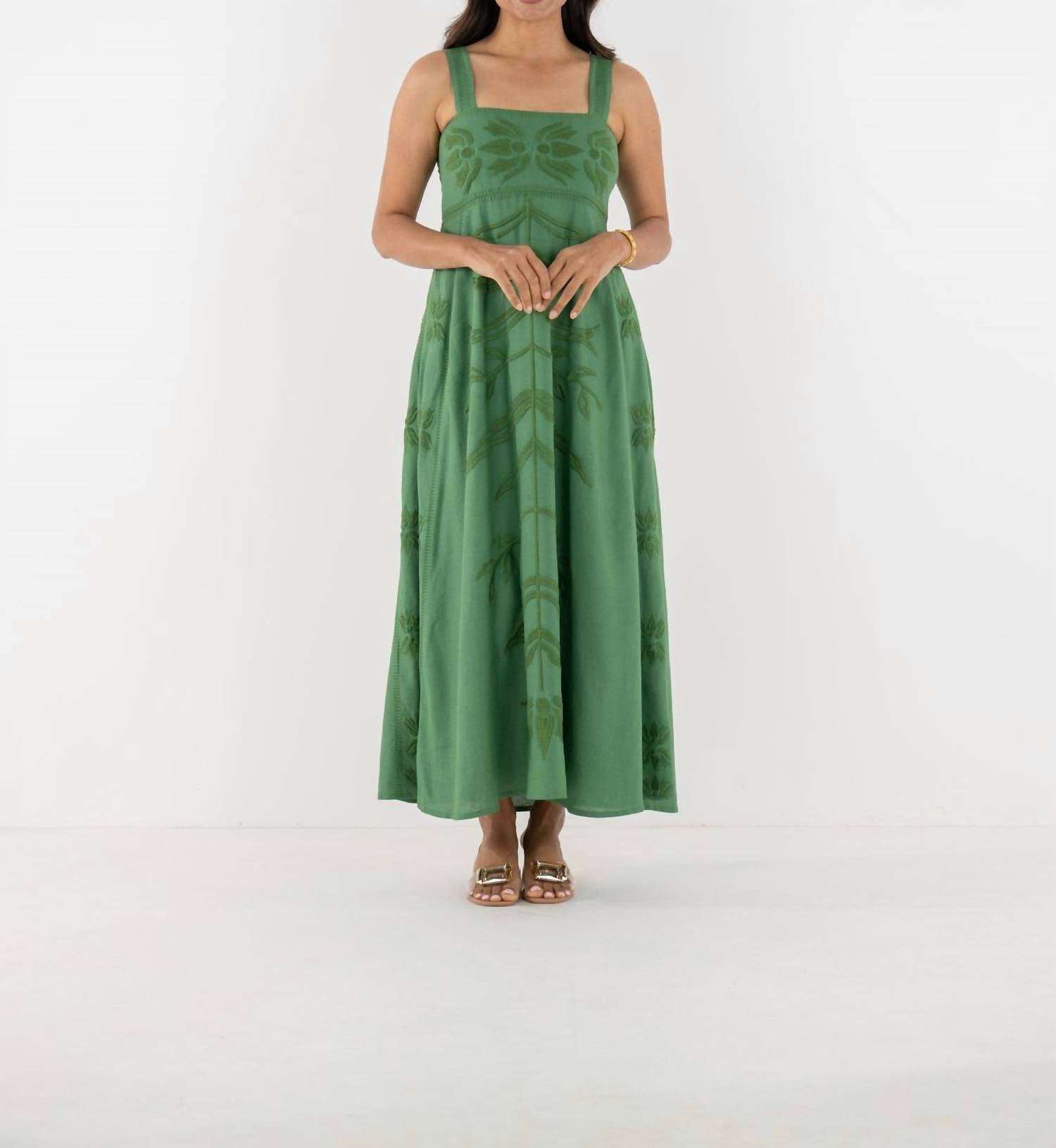 Emily McCarthy Liza Dress in green - women's dress