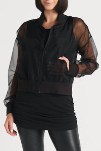 Planet By Lauren G. - Organza Baseball Jacket