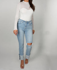 Falcon Park - Julian Mesh Mixed Top
