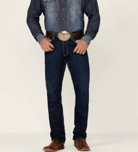 Kimes Ranch Men's Thomas Low Rise Straight Leg Jean in dark blue - men's jeans
