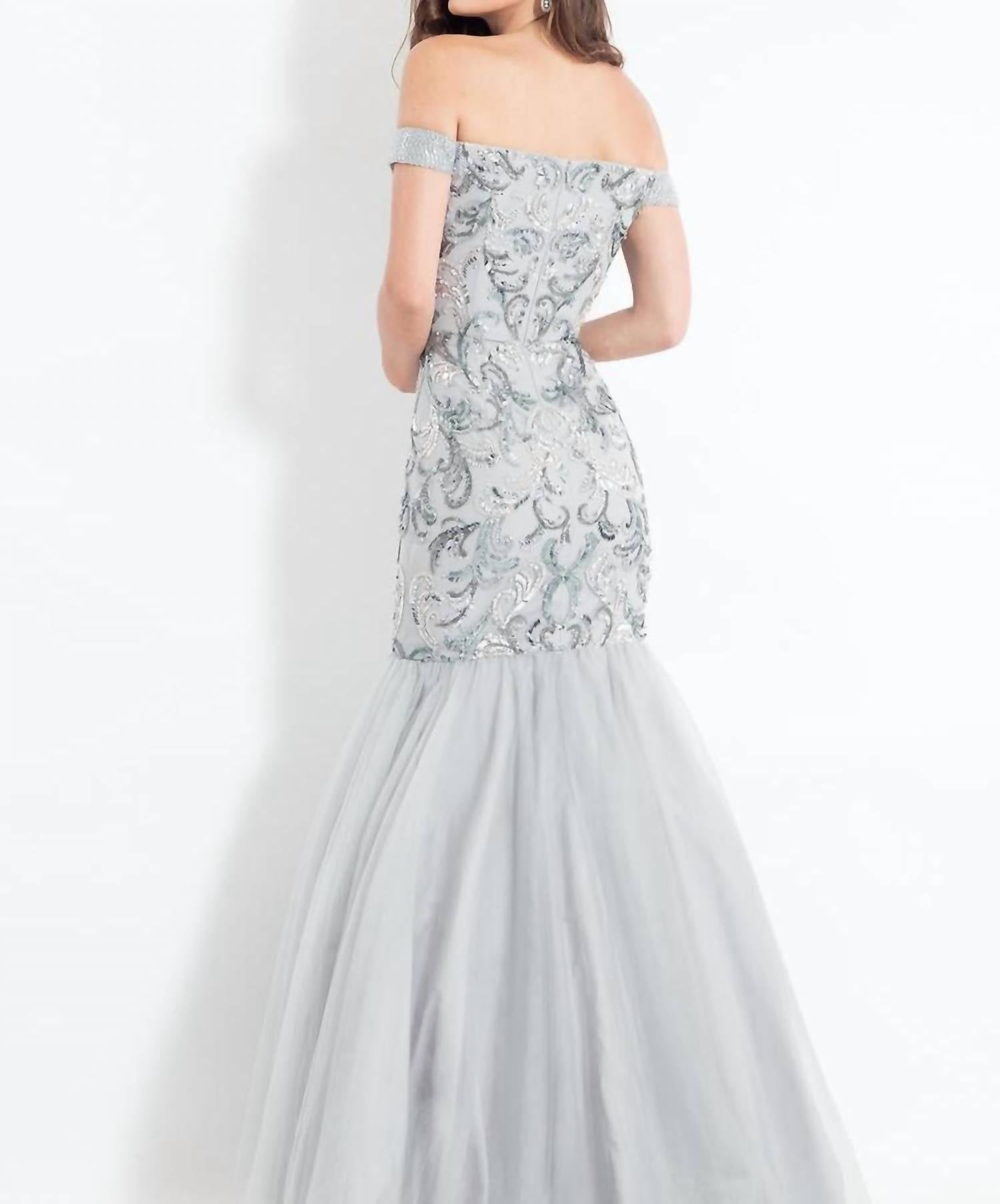 Rachel Allan - Off Shoulder Mermaid Prom Dress