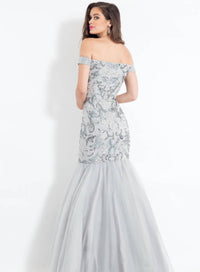 Rachel Allan - Off Shoulder Mermaid Prom Dress