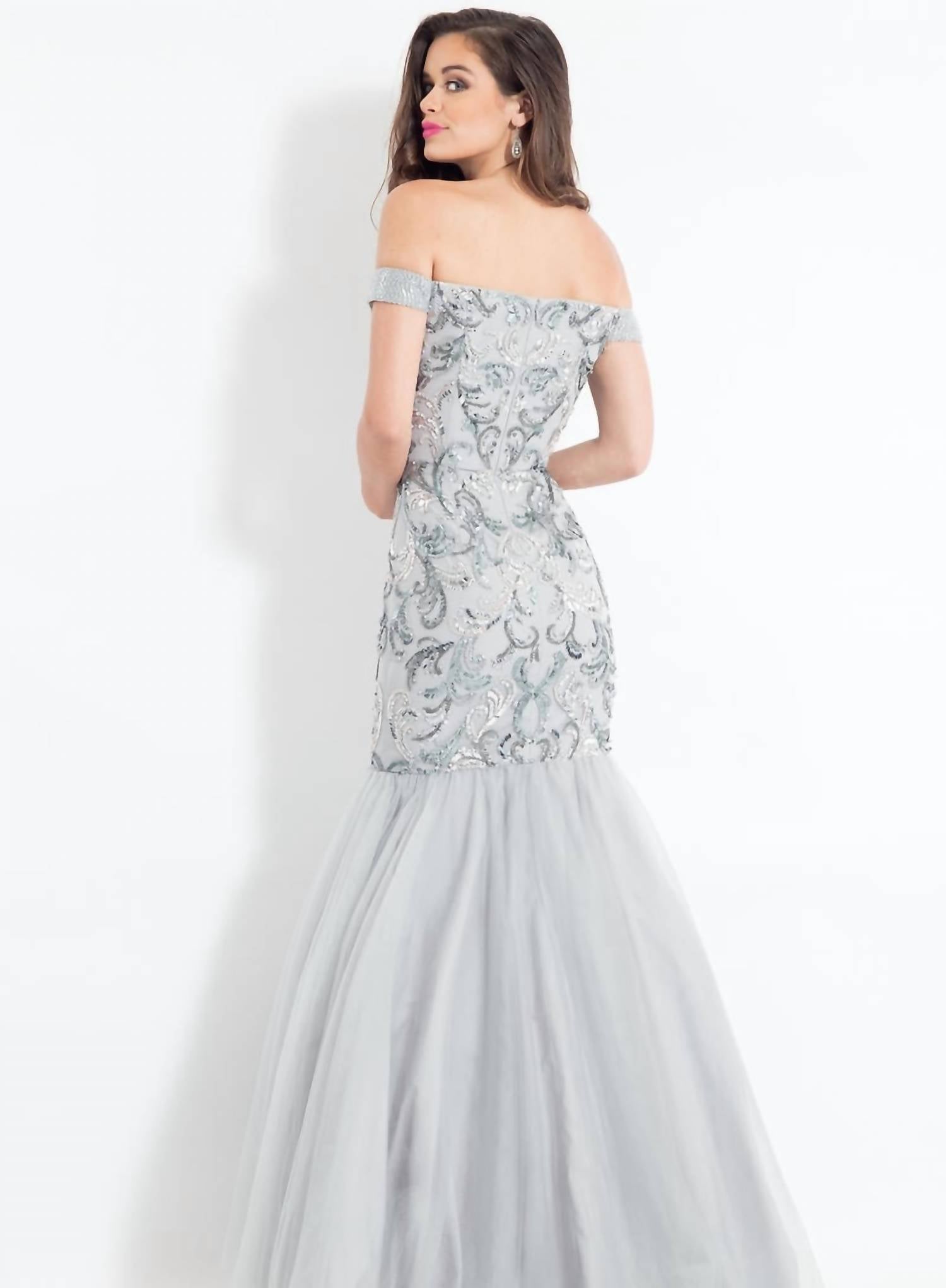 Rachel Allan - Off Shoulder Mermaid Prom Dress