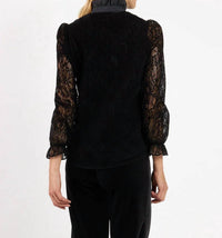 Jude Connally - Teri Flocked Lace Top