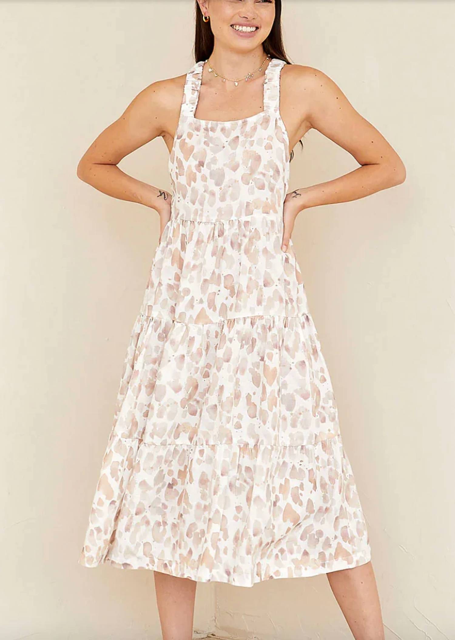 Bella Dahl - Scrunch Strap Tiered Midi Dress