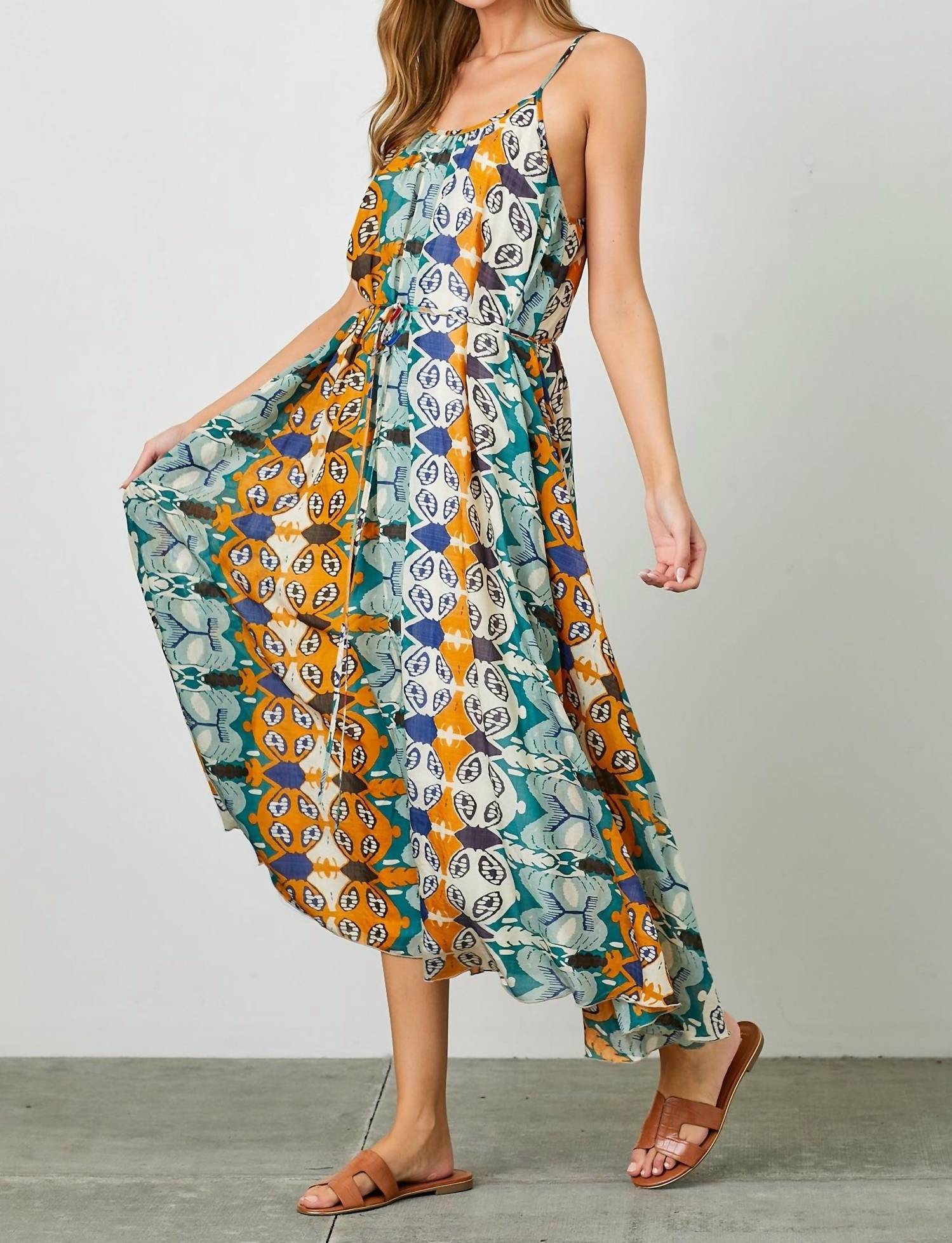 Polagram - Phoebe Tie Waist Maxi Dress