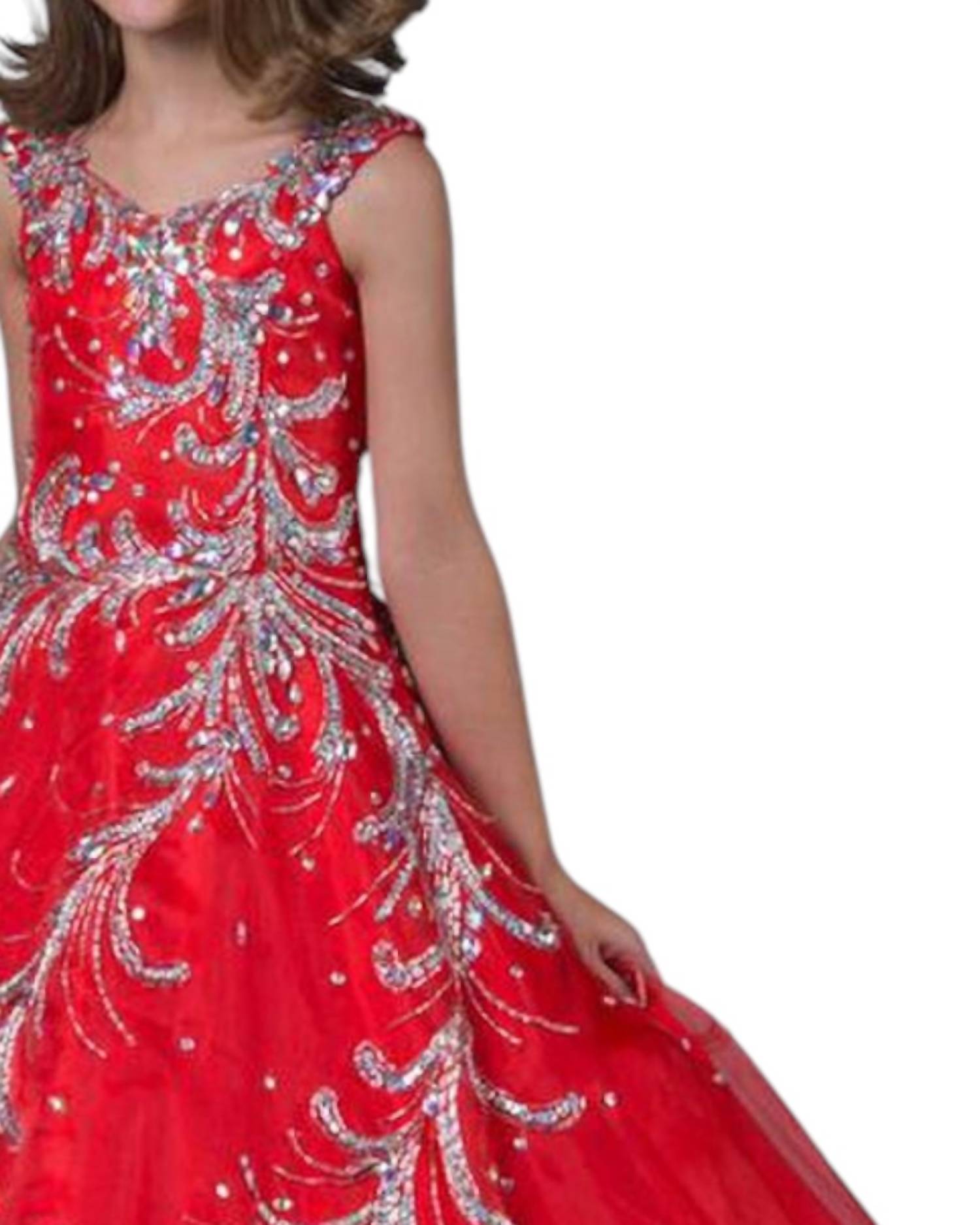 Little Rosie - Girl's Long Pageant Dress