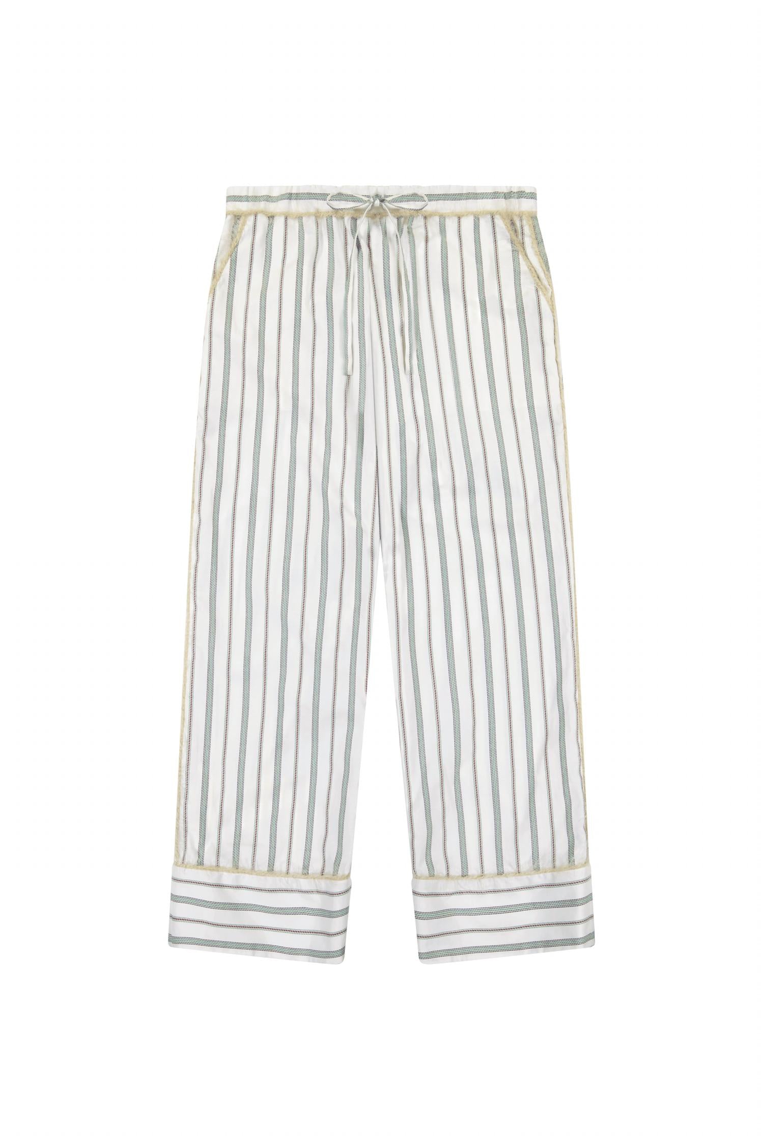 Marina Moscone - Women's Striped Cotton Pajama Set