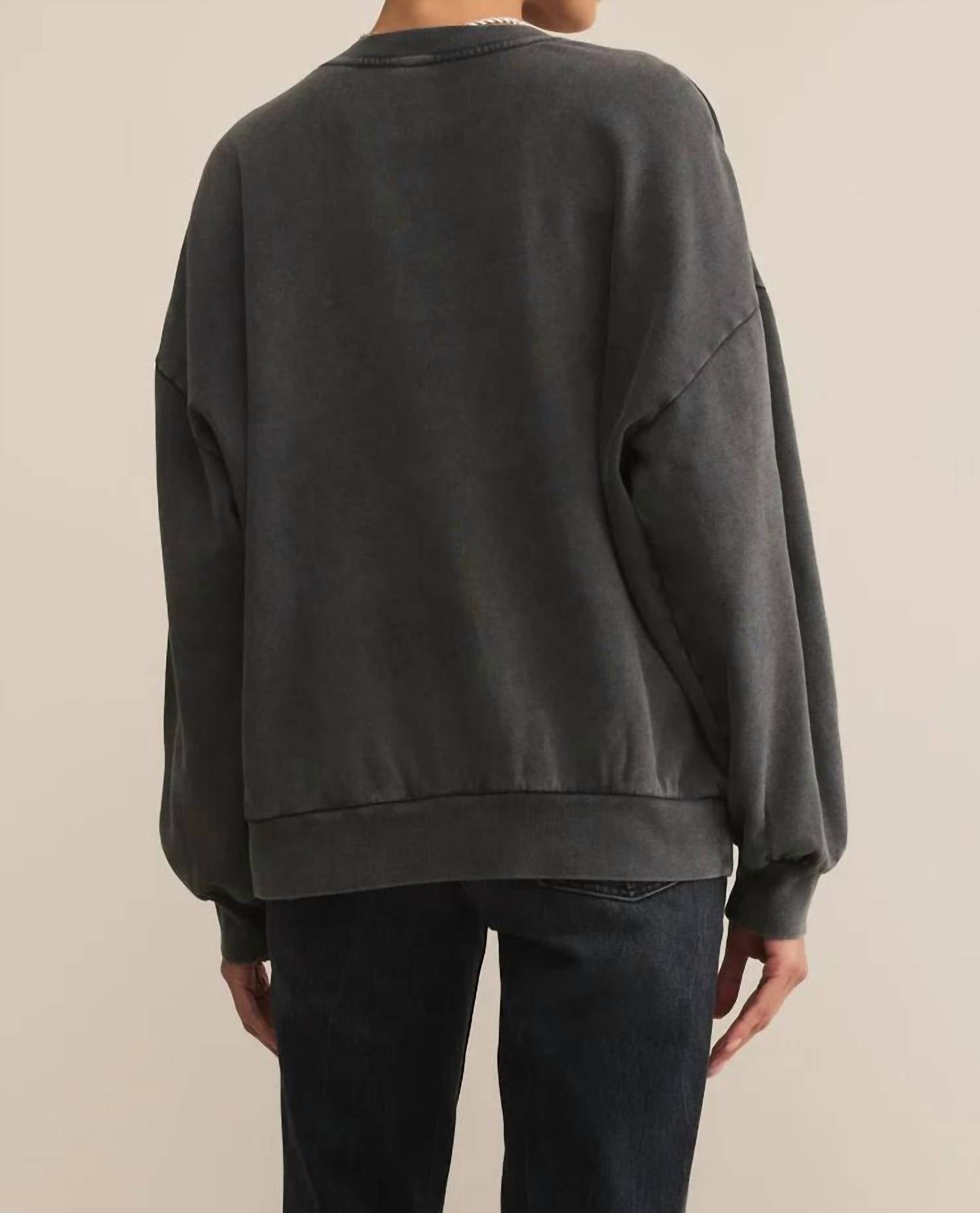 Z Supply - Varsity Long Sleeve Sunday Sweatshirt