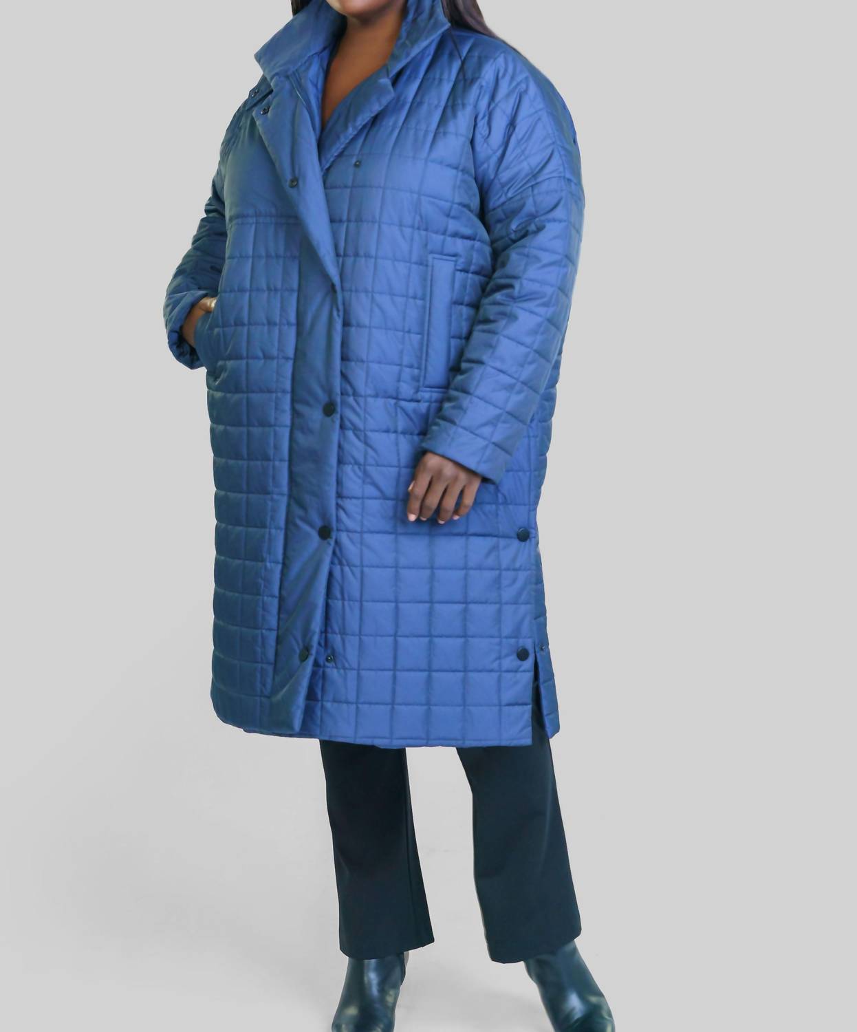 Bitte Kai Rand - Changeant Nylon Box Coat - Plus Size