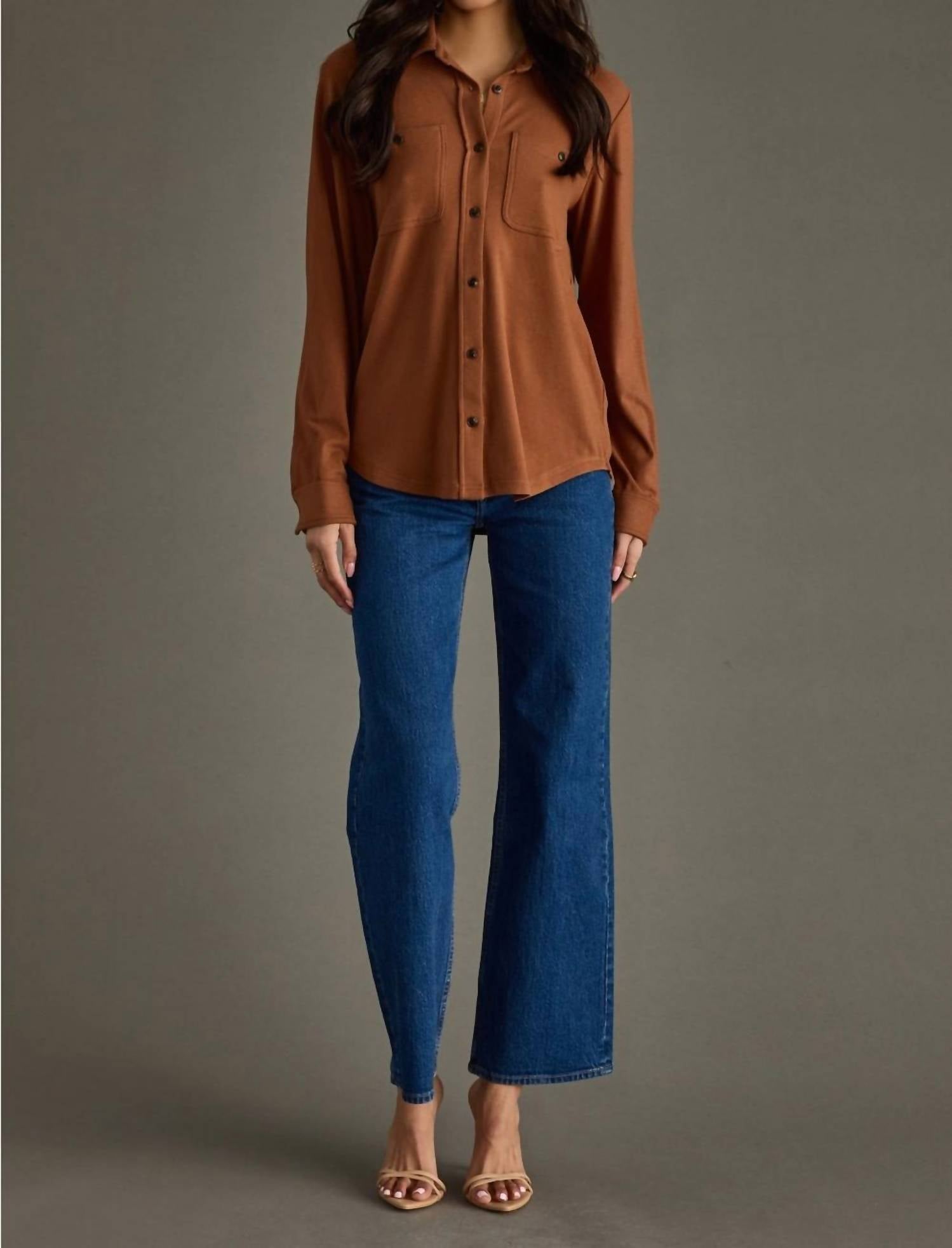 Panache Apparel - Super Soft Button Up Top