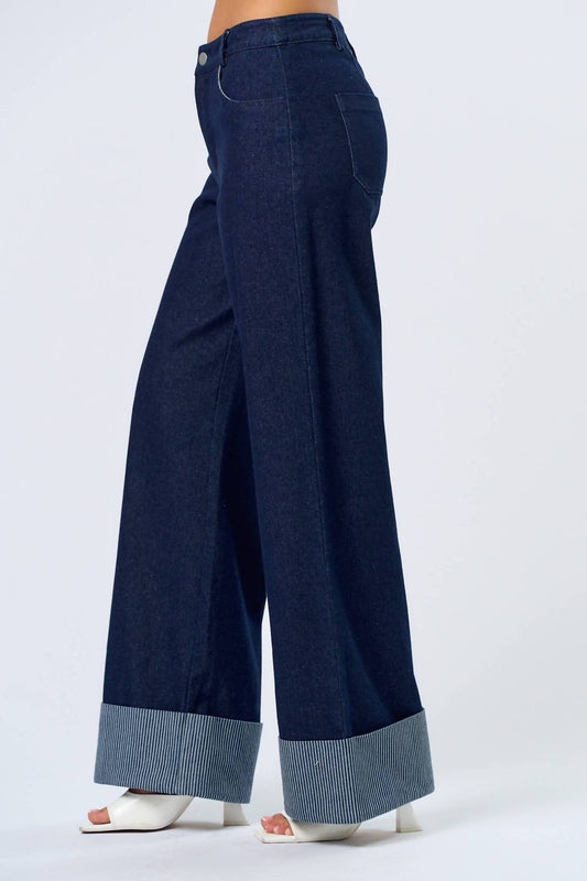 Blue Blush - Emery Wide Leg Jeans