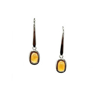 Aamiaa - Color Candy Collection Earrings With 6x4 Cushion-cut Citrine