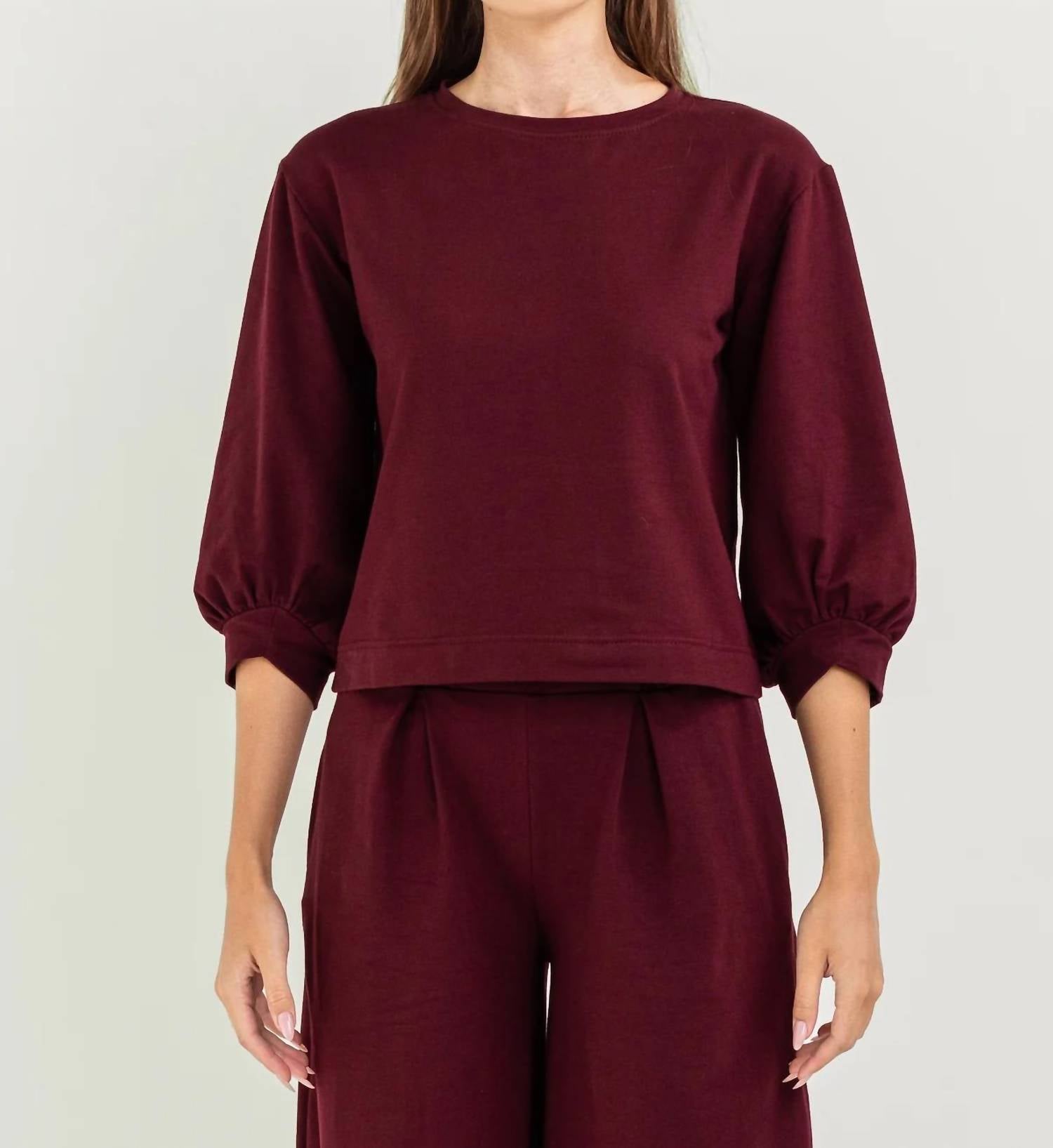 Bel Kazan - Lyra Puff Sleeve Top