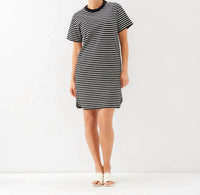 Karen Kane - Stripe Short Sleeve Dress