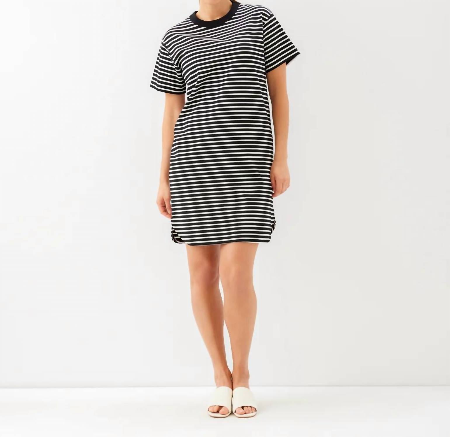 Karen Kane - Stripe Short Sleeve Dress