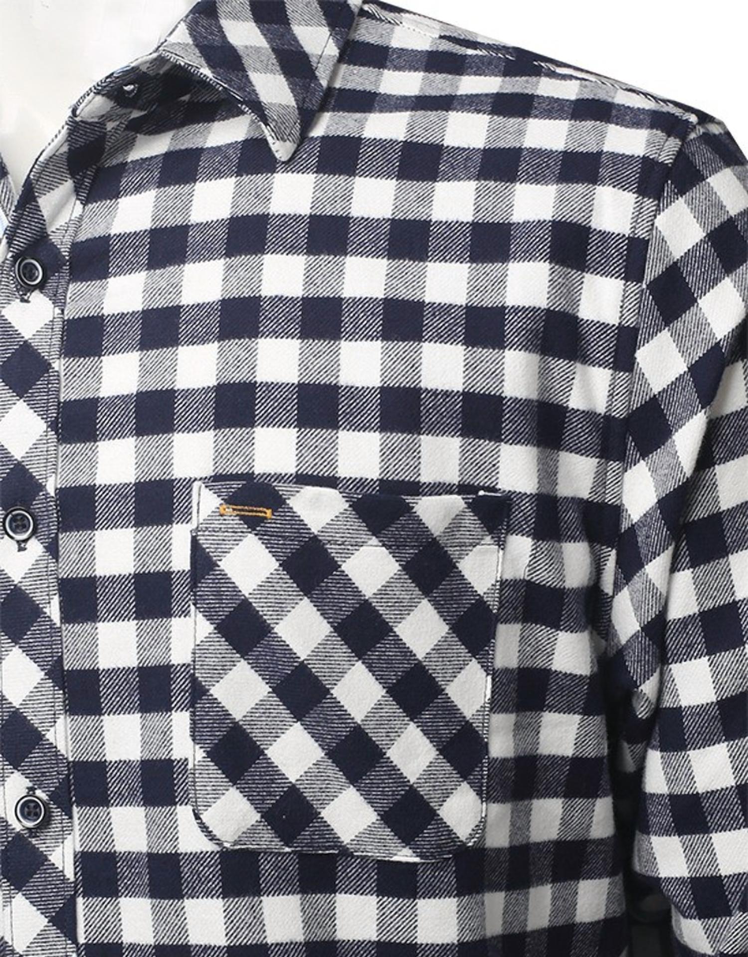 Zexi - Men's Printed Flannel Long Sleeve